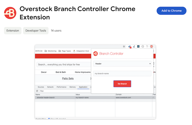 Branch Controller Extension Chrome WebStore
